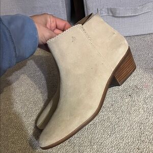 Jack Rogers Beige Ankle Booties